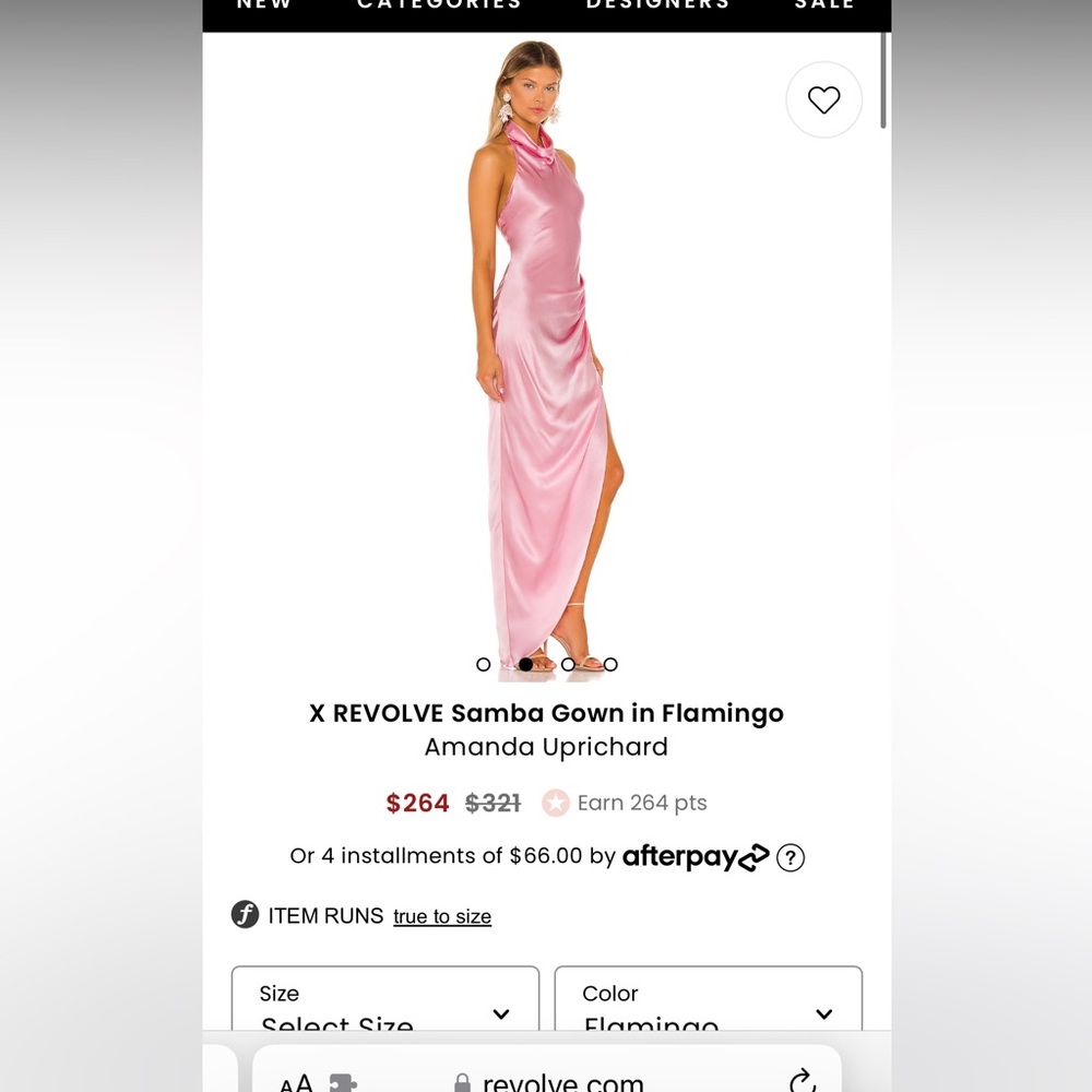X REVOLVE Samba Gown in Flamingo- Amanda Uprichard